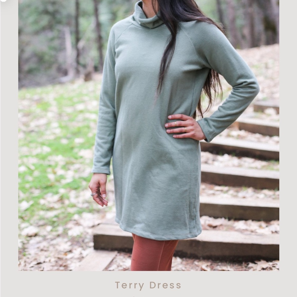 Sparrow Co. clothing terry mini dress small Manzanita